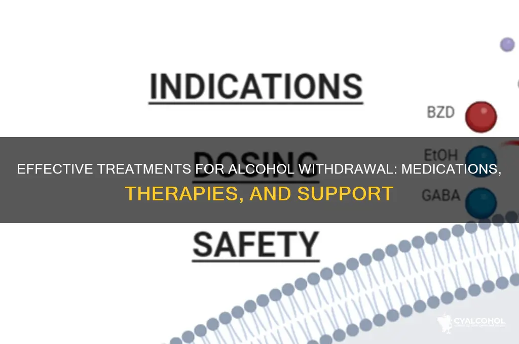 what are people withdrawing from alcohol treated with