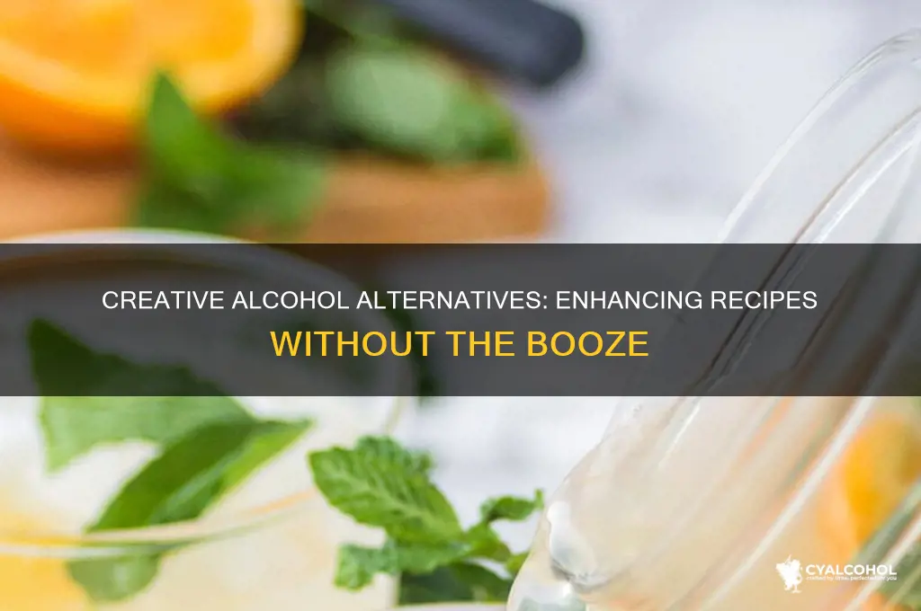 what are possible substitutes for alcohol in recipes