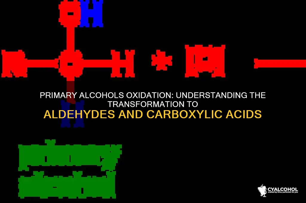 what are primary alcohols oxidized to