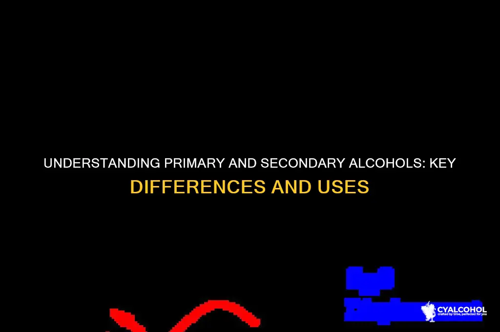 what are primary and secondary alcohols