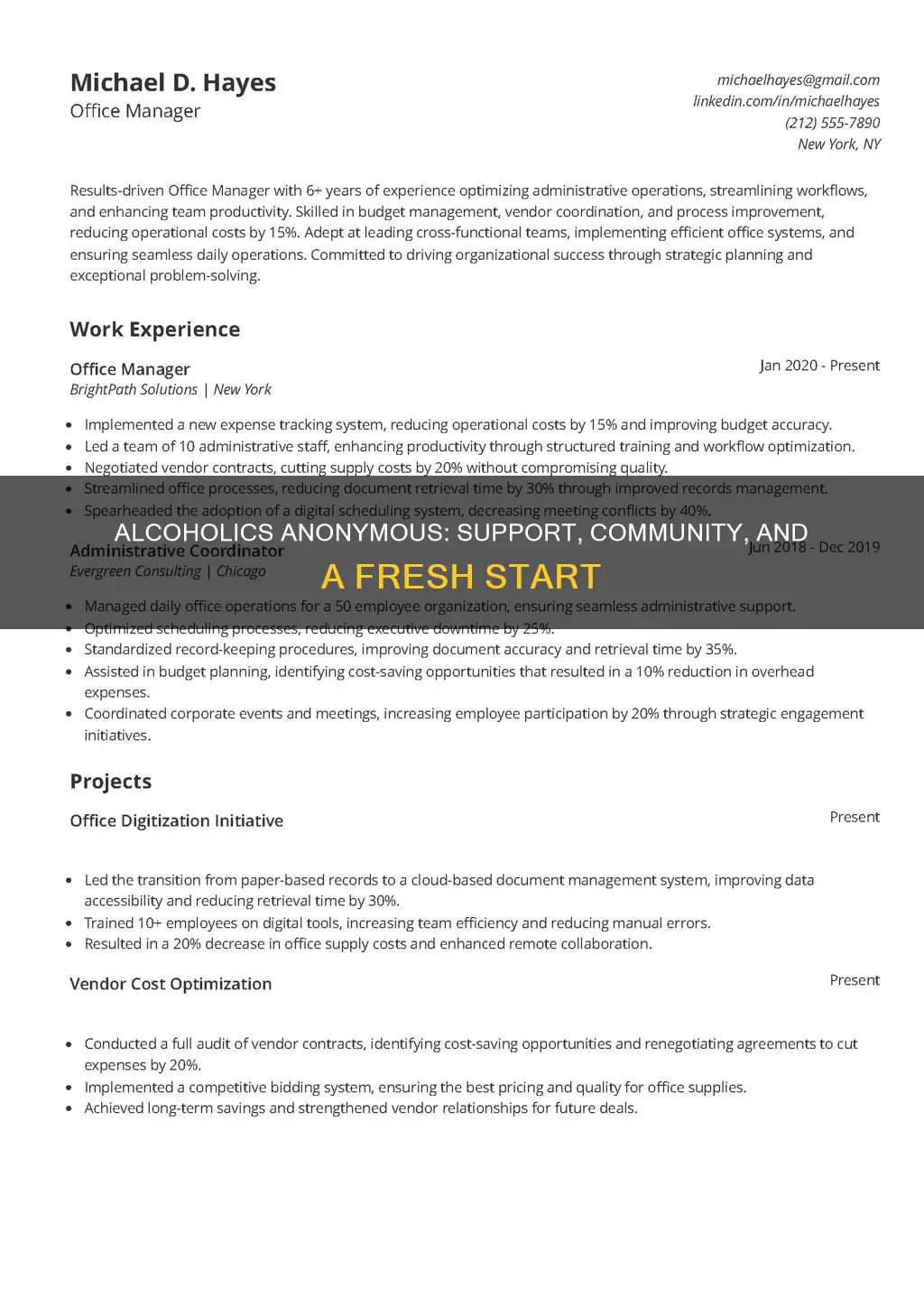 what are reasons people should go to alcoholics anonymous