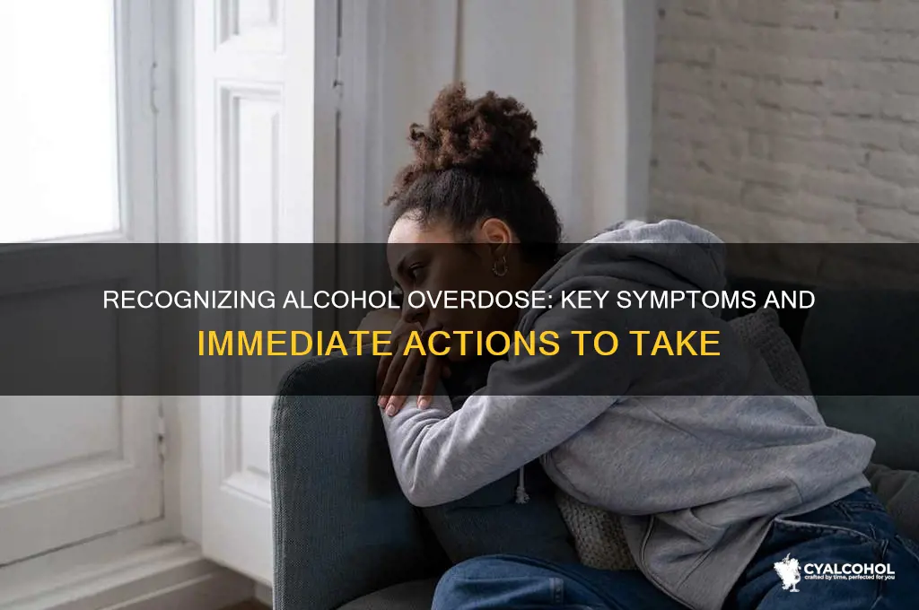 what are signs of alcohol overdose