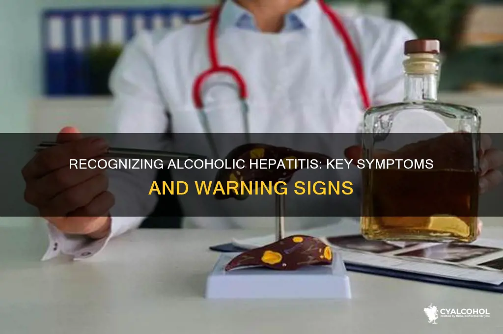 what are signs of alcoholic hepatitis