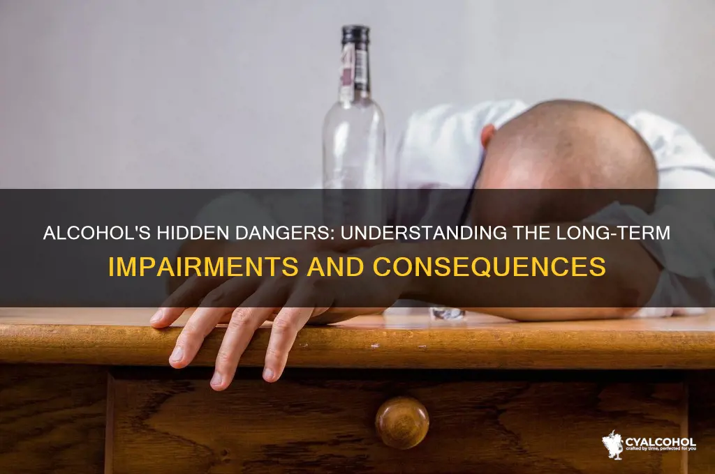 what are some impairments from alcohol