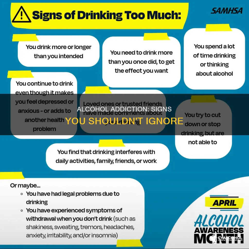what are some signs that someone is addicted to alcohol