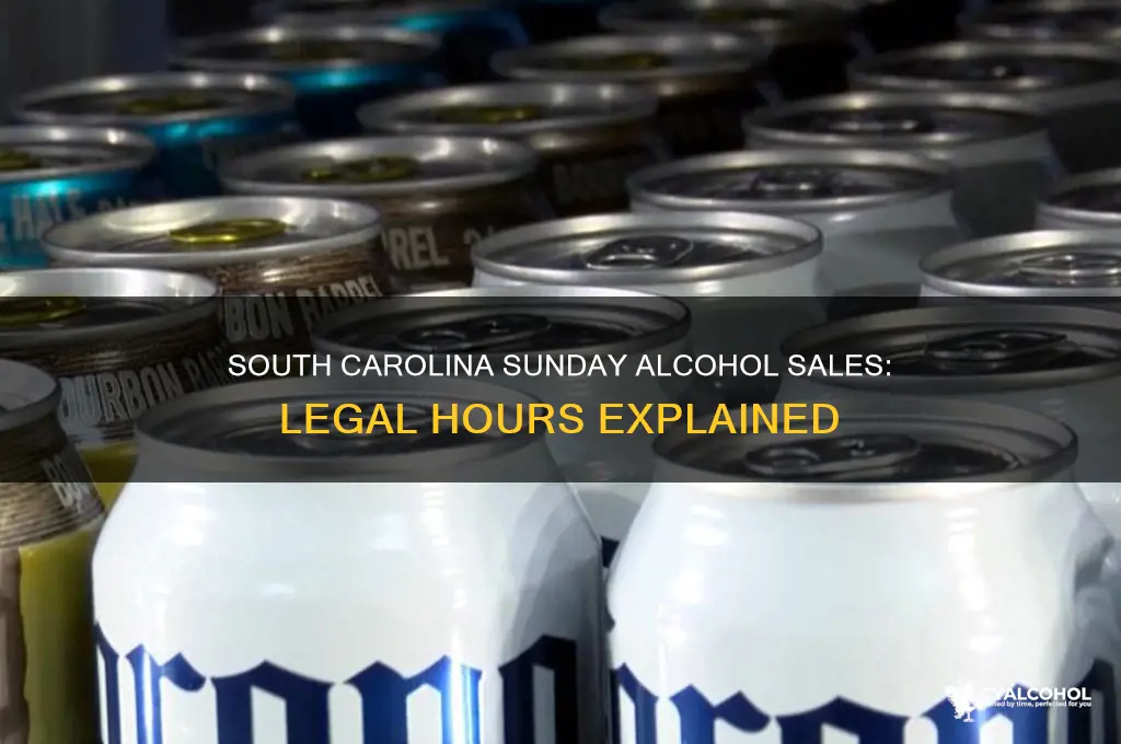 what are sunday alcohol times in south carolina
