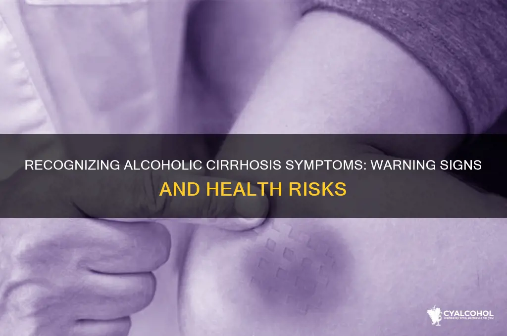 what are symptoms of alcoholic cirrhosis