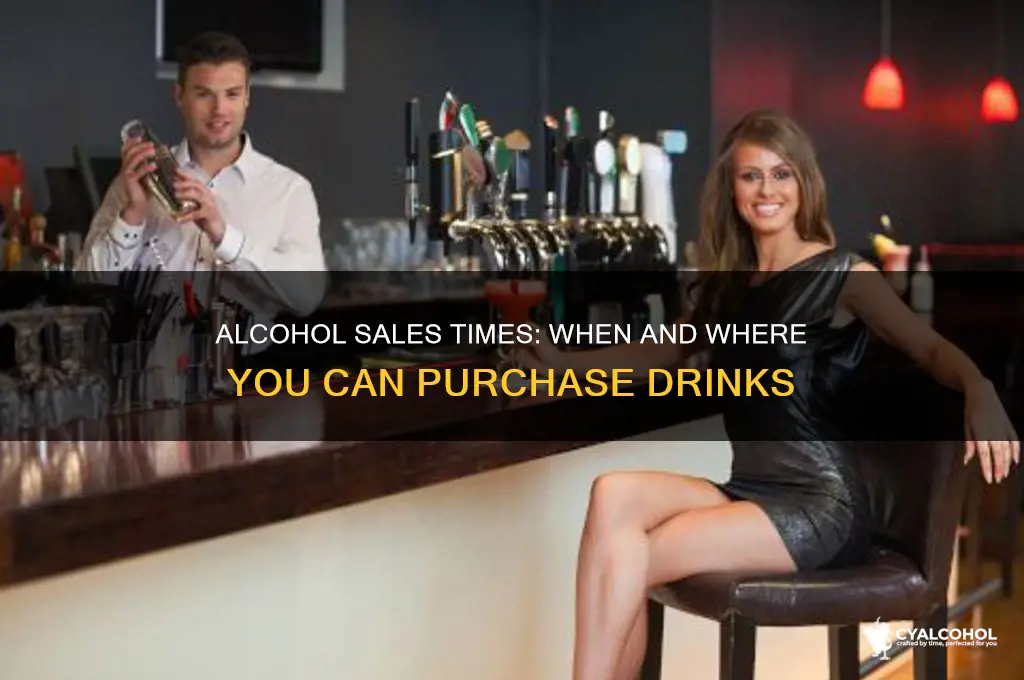 what are the alcohol sales times