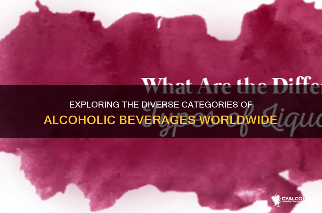 what are the categories of alcohol