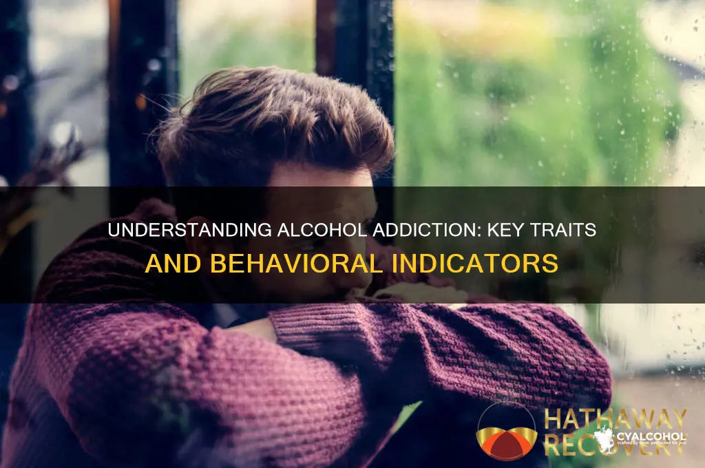 what are the characteristics of addiction to alcohol