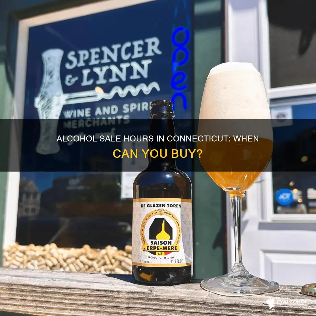what are the hours for sale of alcohol in ct