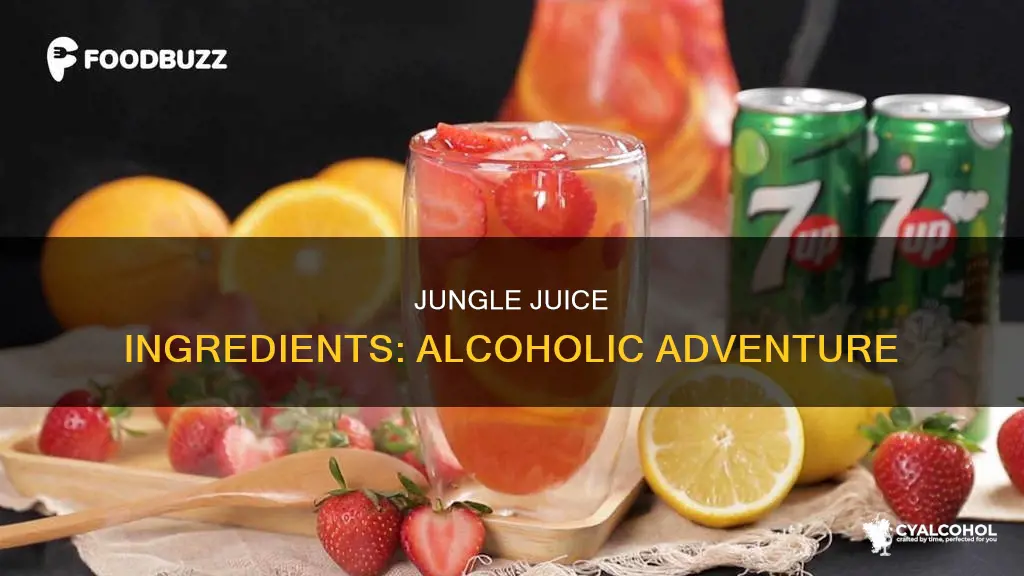 what are the ingredients in an alcoholic jungle juice
