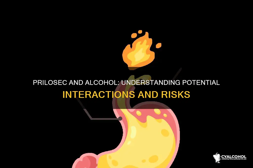 what are the interactions with prilosec and alcohol