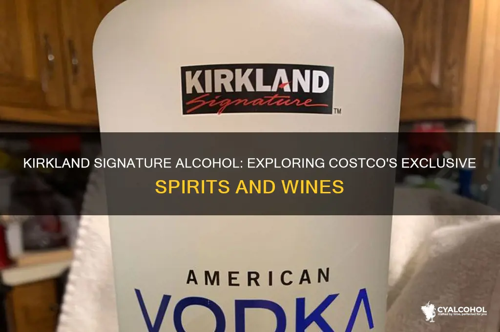 what are the kirkland brand alcohols