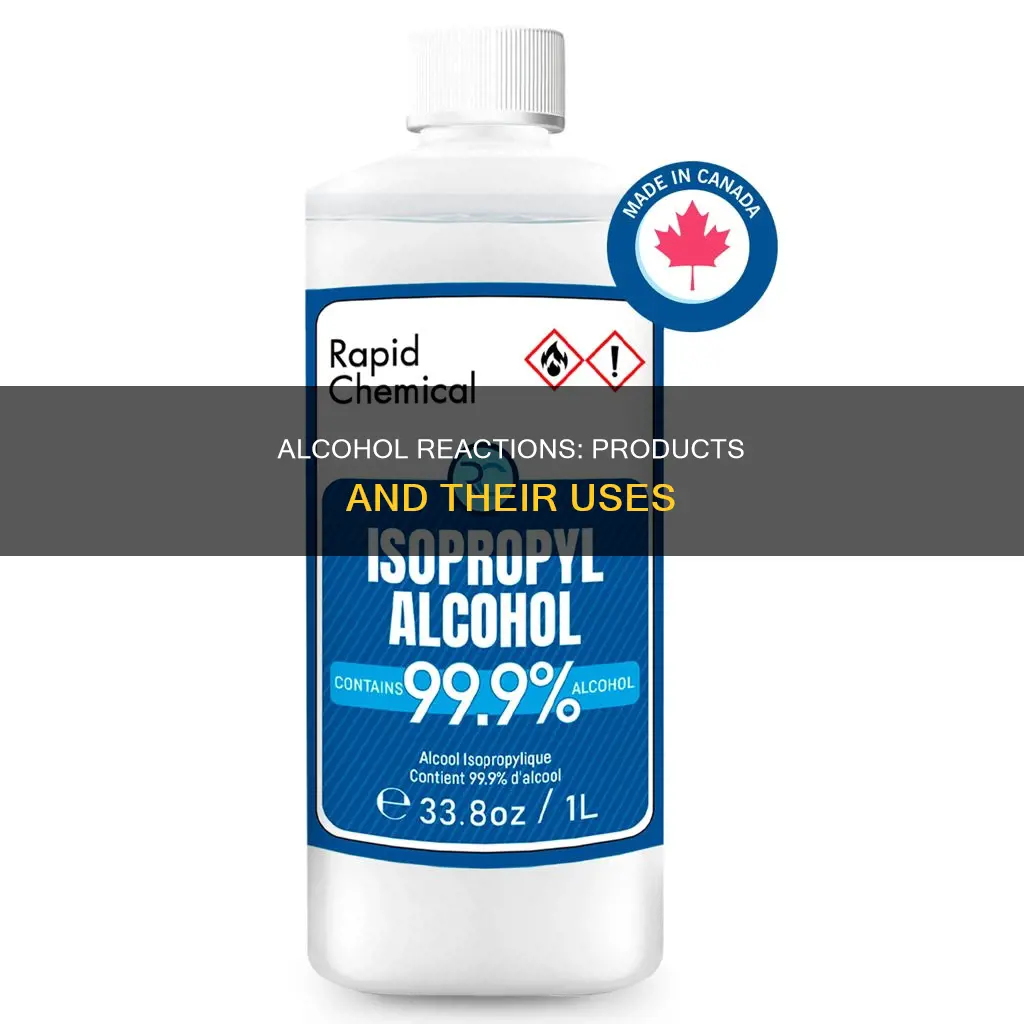 what are the products of the following alcohol reactions