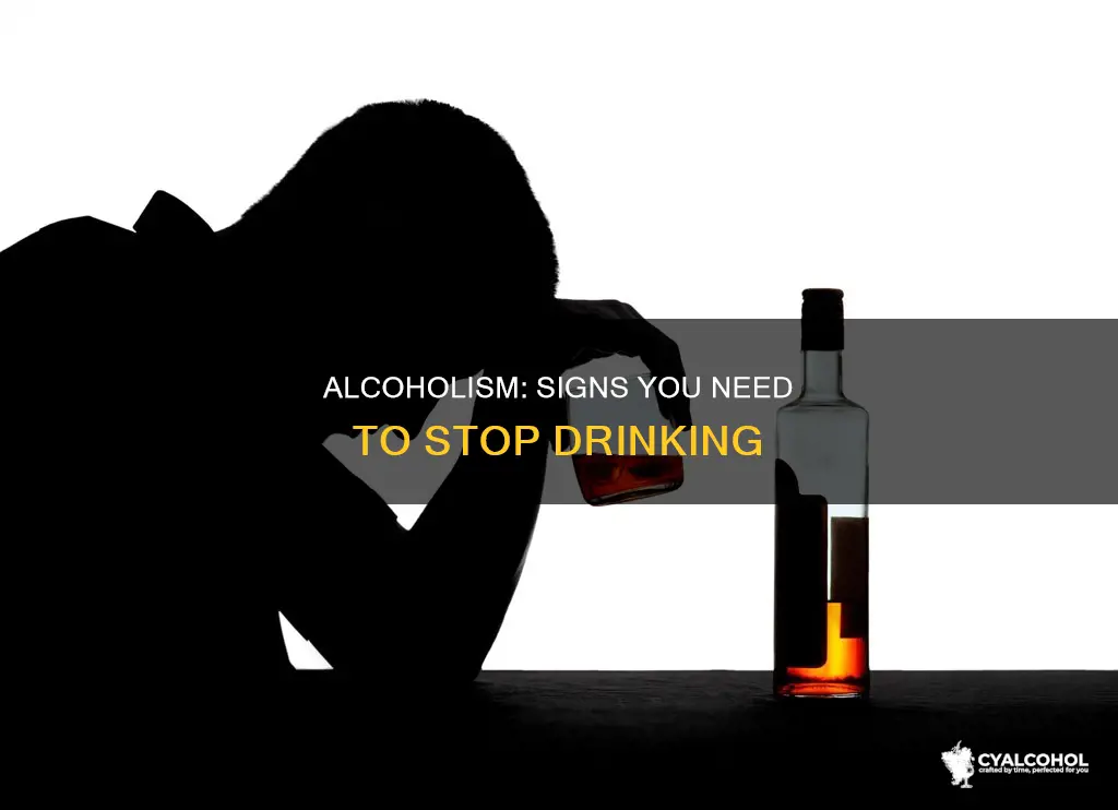 what are the signs that you are an alcoholic