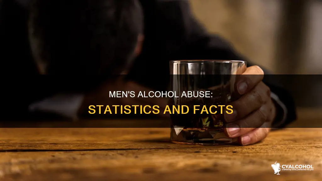 what are the statistics of alcohol abuse among adult men