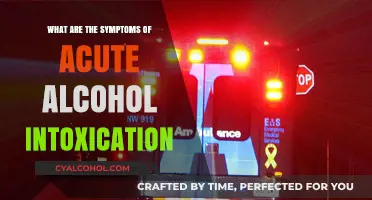 Recognizing Acute Alcohol Intoxication: Key Symptoms and Warning Signs