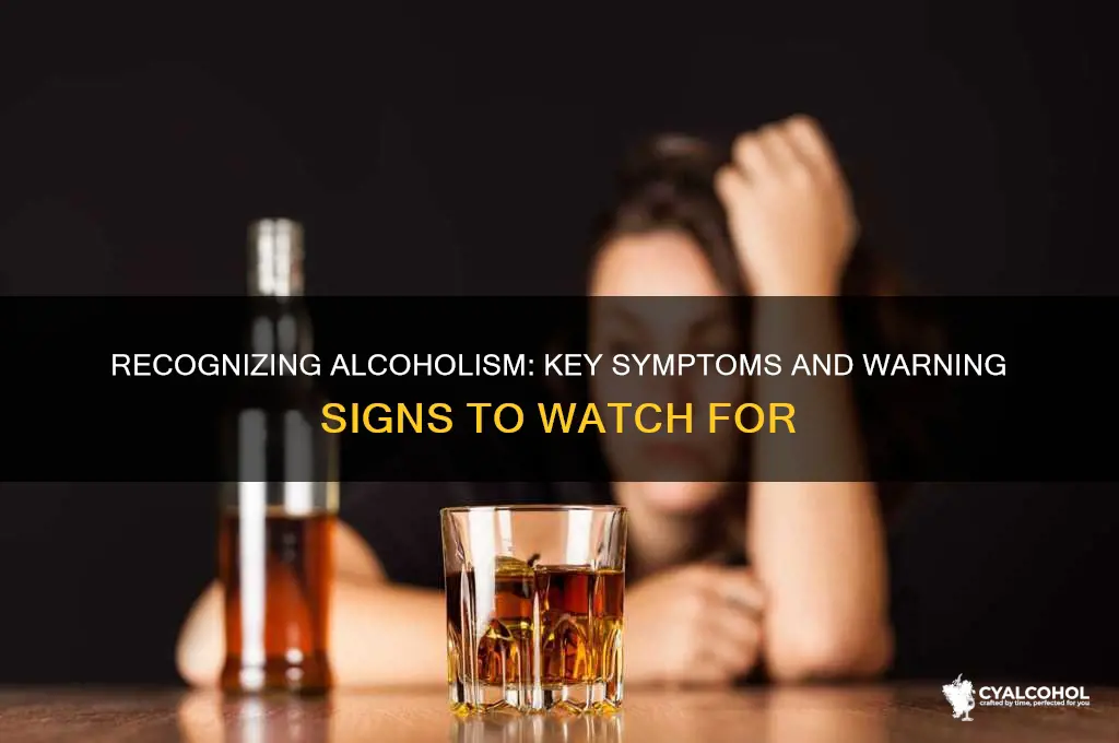 what are the symptoms of alcoholic