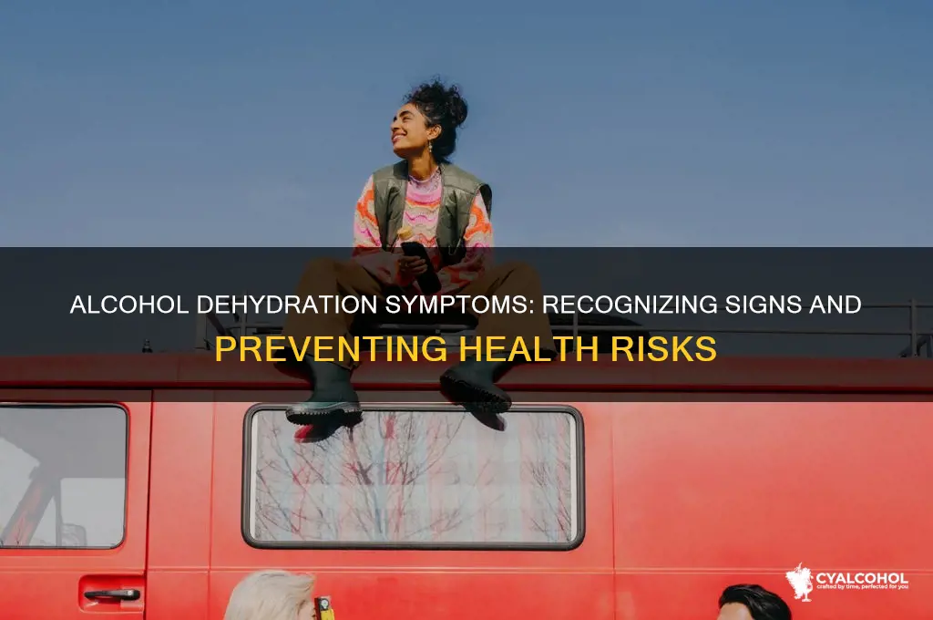 what are the symptoms of dehydration from alcohol
