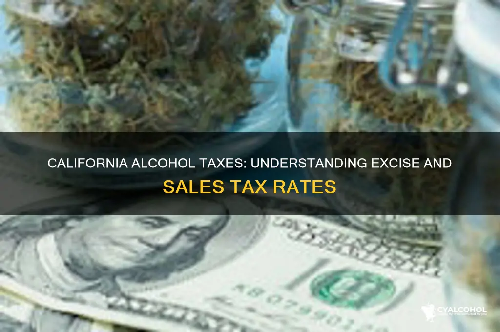 what are the taxes on alcohol in california