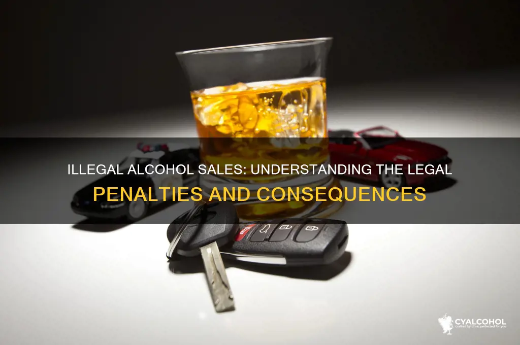 what arr the penalties for illegal alcohol sale
