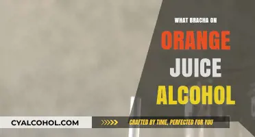 What Bracha to Recite on Orange Juice with Alcohol Content?