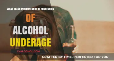 Understanding Underage Alcohol Possession: Misdemeanor Classifications and Legal Consequences