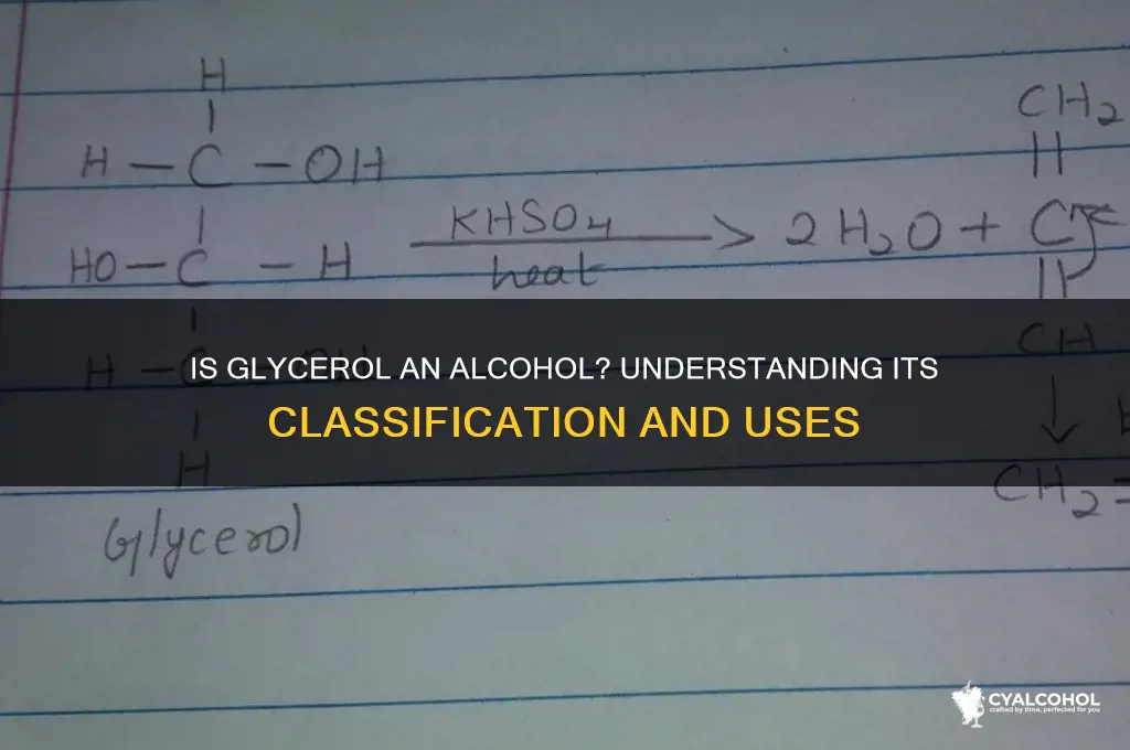 what class of alcohol is glycerol
