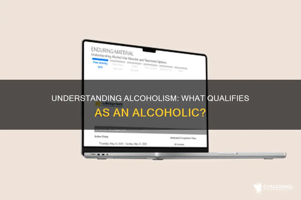what considered an alcoholic
