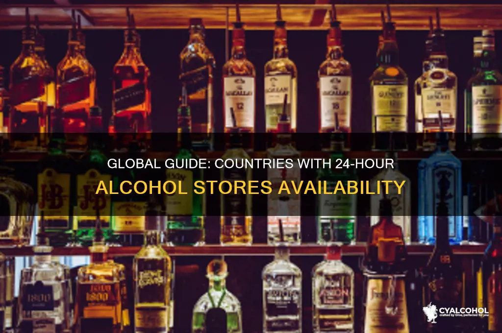 what countries have alcohol stores open 24 hours