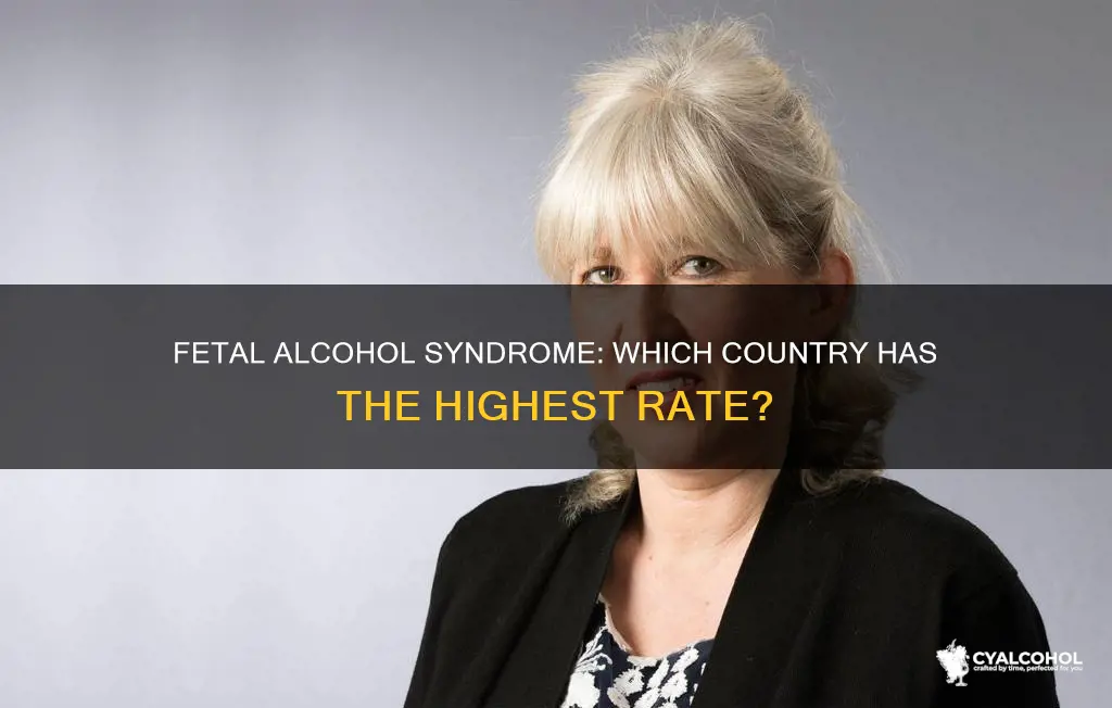 what country has the highest rate of fetal alcohol syndrome