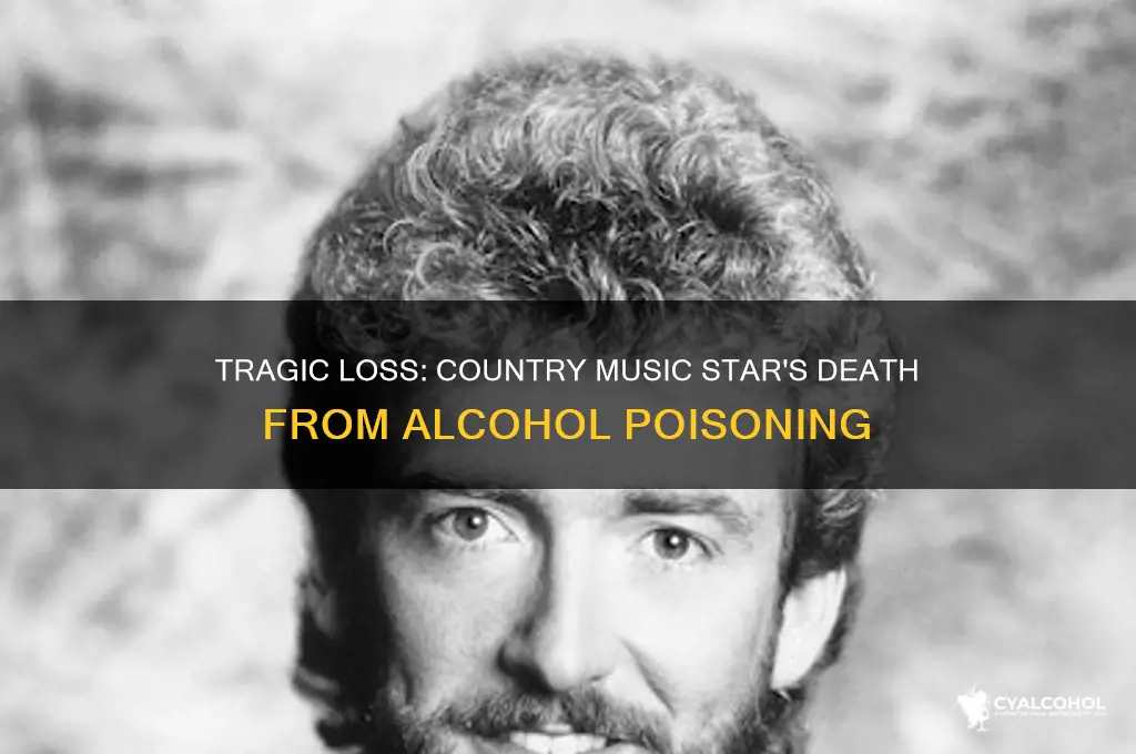 what country music singer died of alcohol poisoning