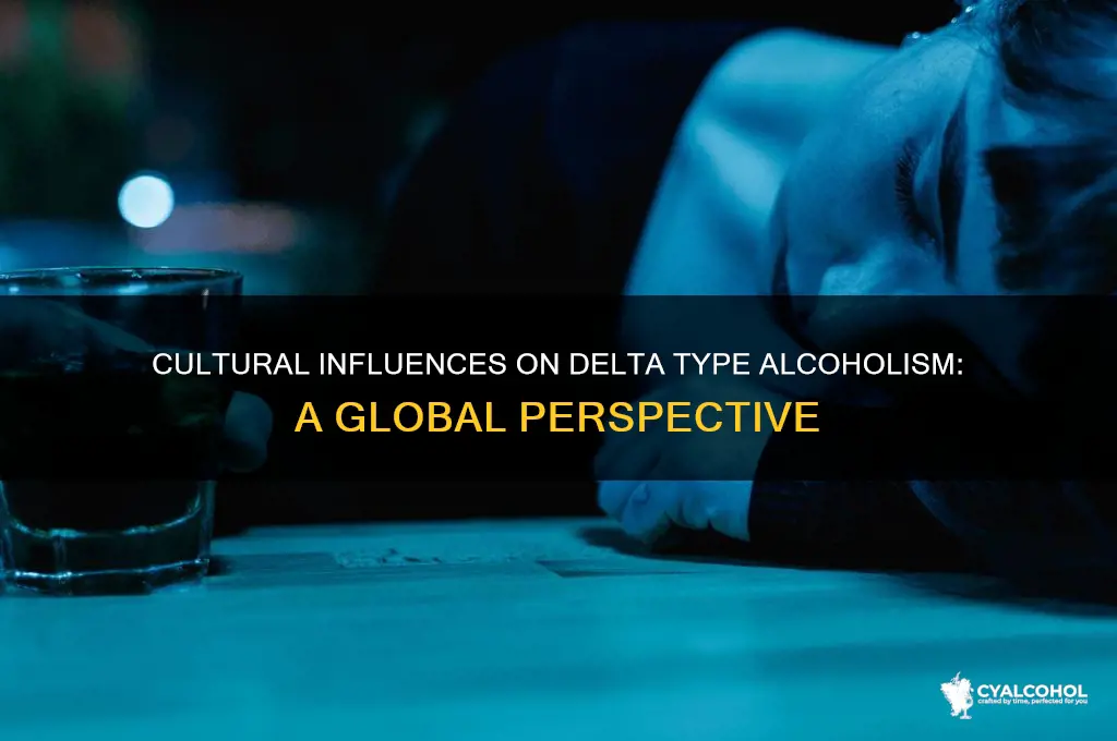 what culture strongly support s delta type alcoholics