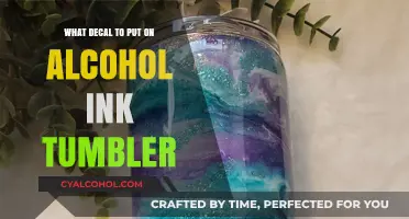 Creative Decal Ideas for Stunning Alcohol Ink Tumblers