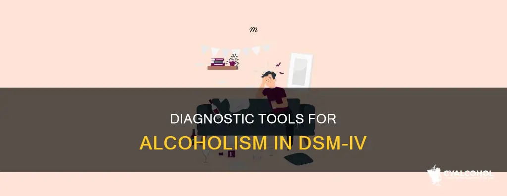 what diagnostic tools to diagnose alcoholism were provided in dsm4