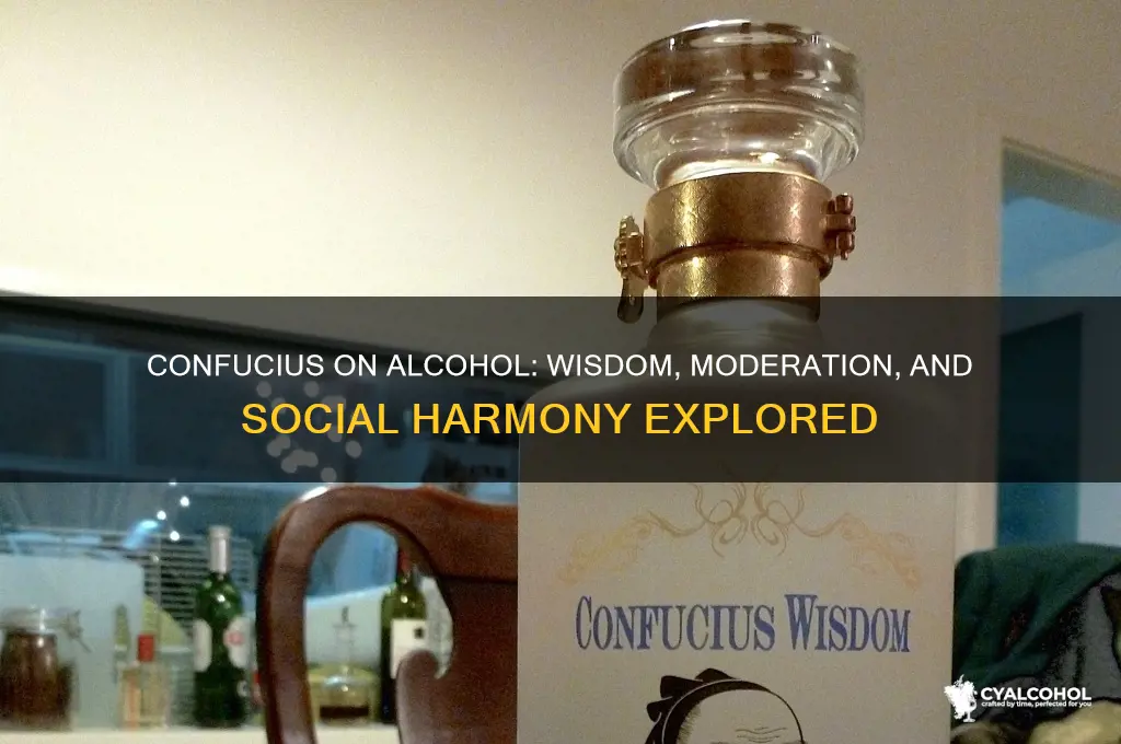 what did conficius say about alcohol