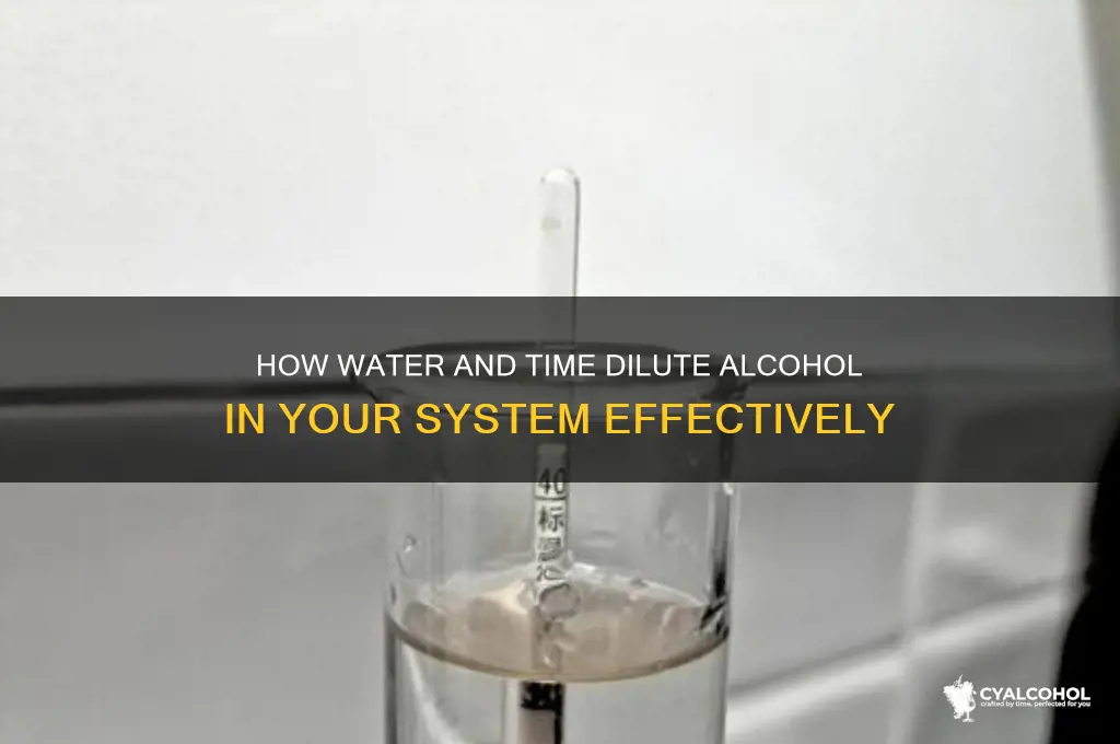 what dilutes alcohol in your system