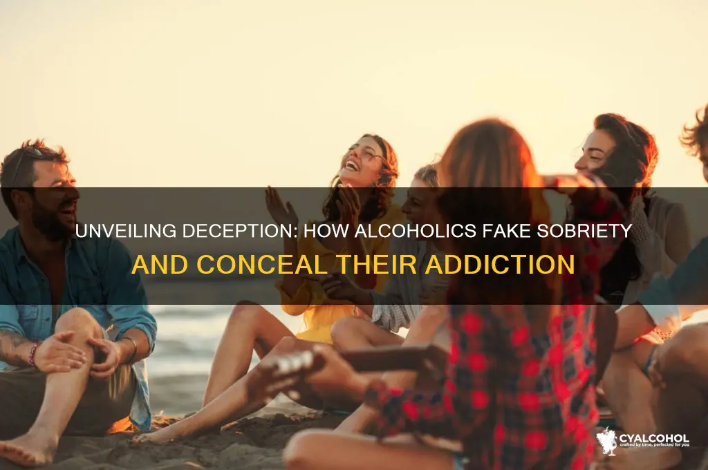 what do alcoholics do when they are faking