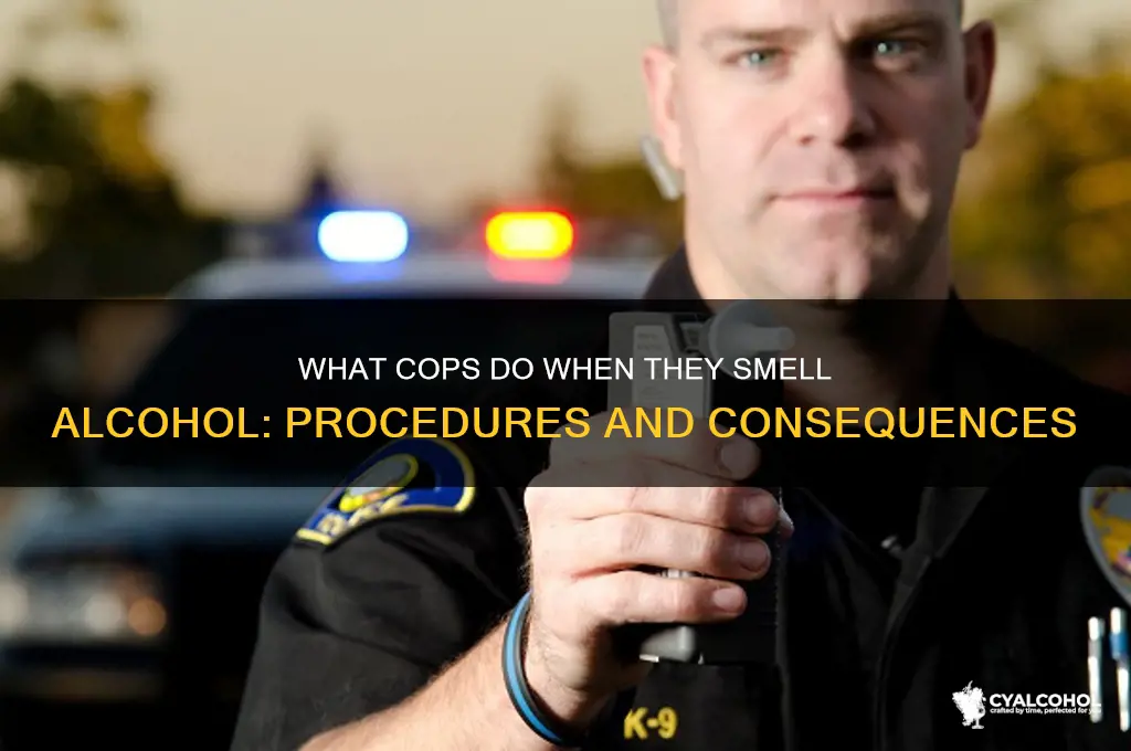 what do cops do when they smell alcohol