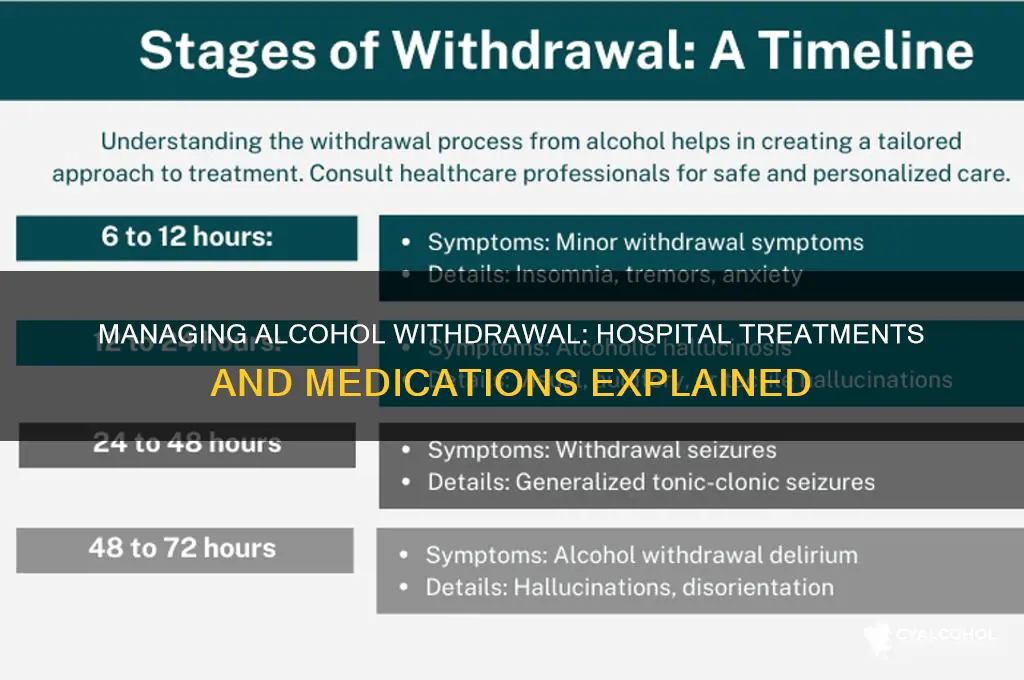 what do hospitals give you for alcohol withdrawal
