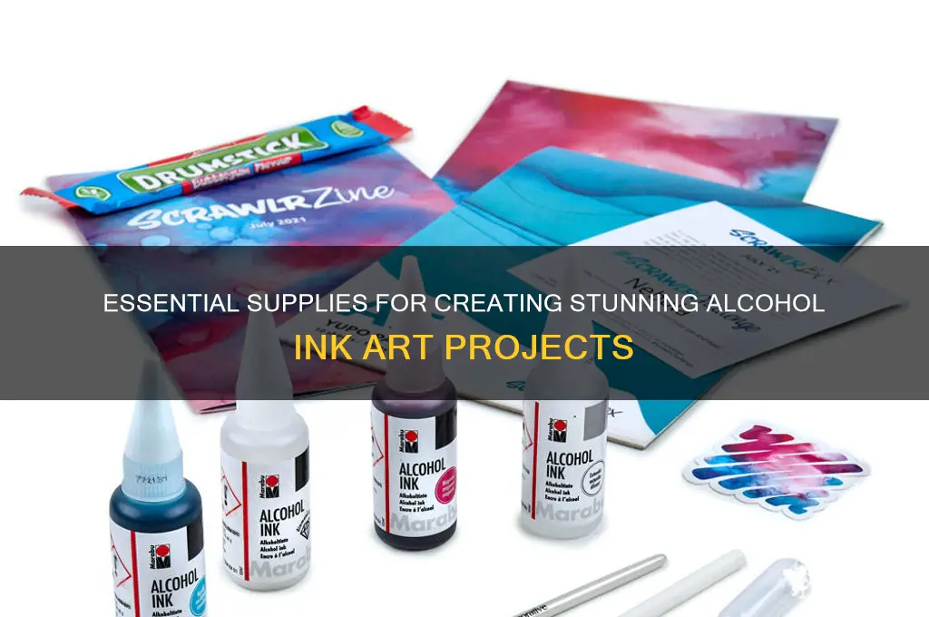 what do i need for alcohol ink art