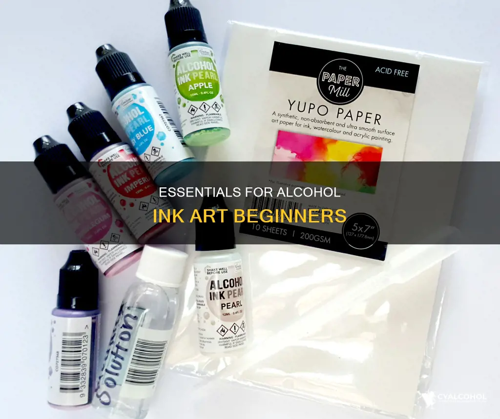 what do i need to start alcohol ink art