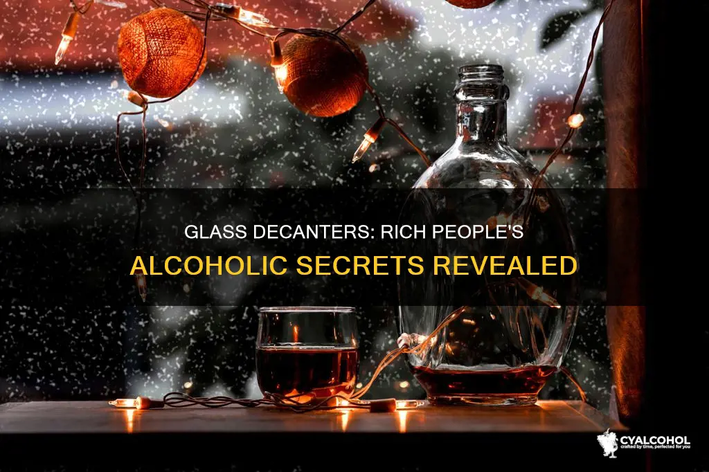 what do rich people keep in glass decanters and alcohol
