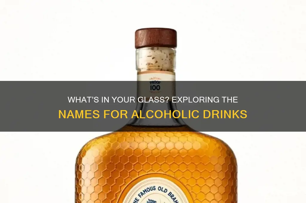 what do you call a glass of alcohol