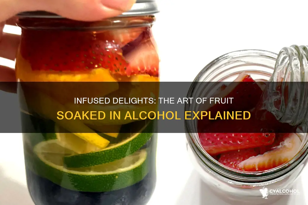 what do you call fruit left in alcohol