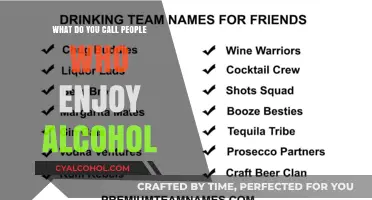 Connoisseurs of Cheers: Exploring the Names for Alcohol Enthusiasts