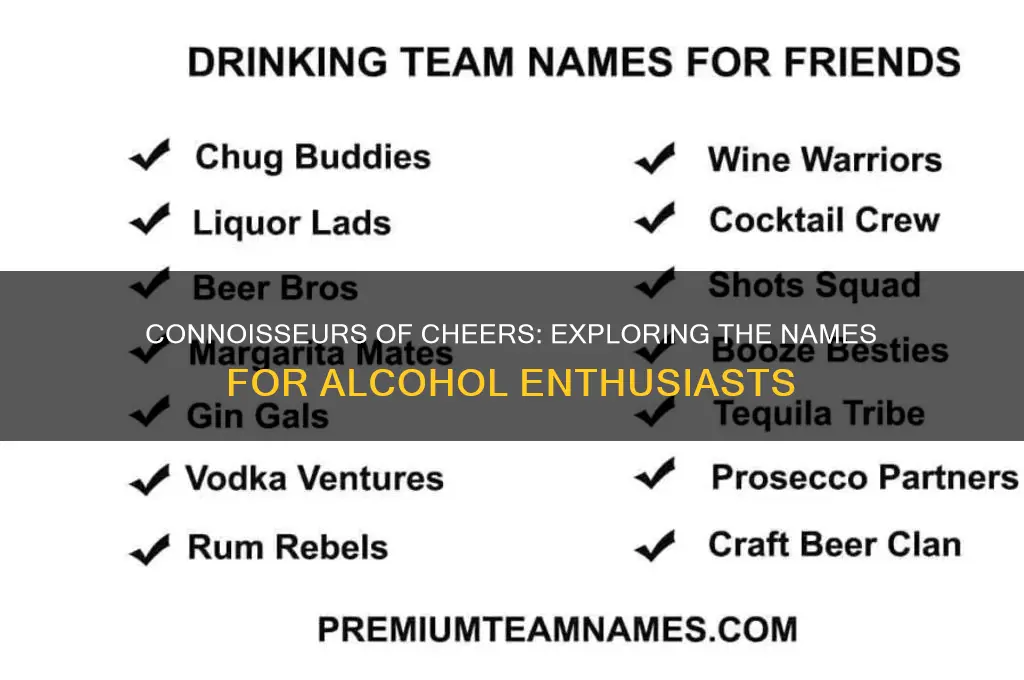 what do you call people who enjoy alcohol