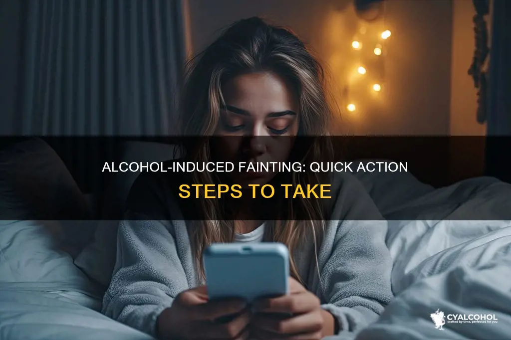 what do you do if someone passes out from alcohol