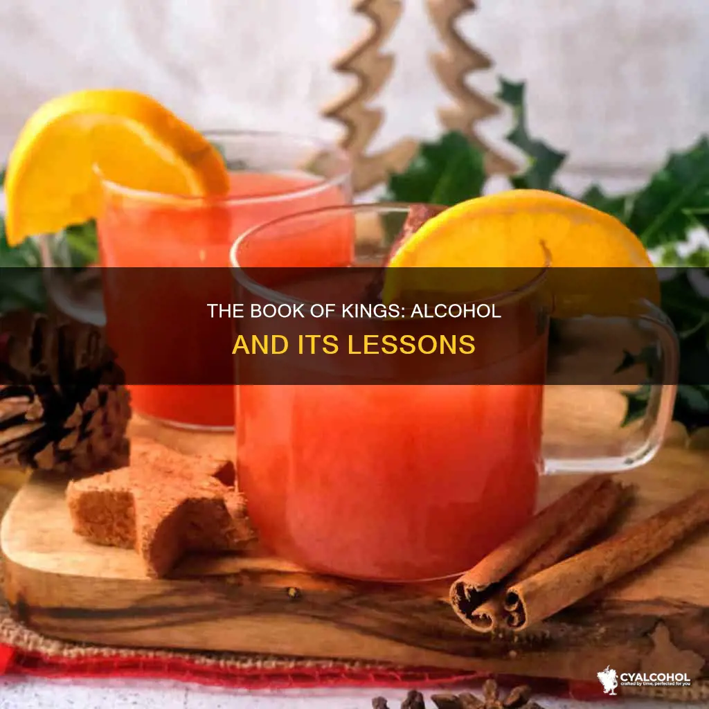 what doea the book of kings say about alcohol